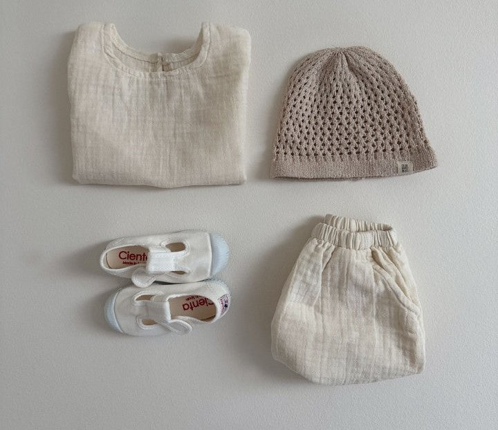 Cotton Sleeveless Bon Bon Set