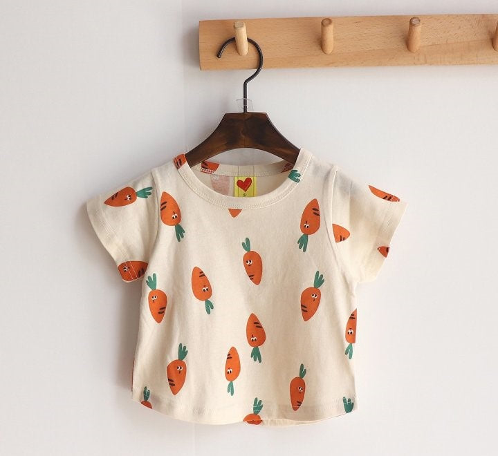 Cotton Carrot Tee Set