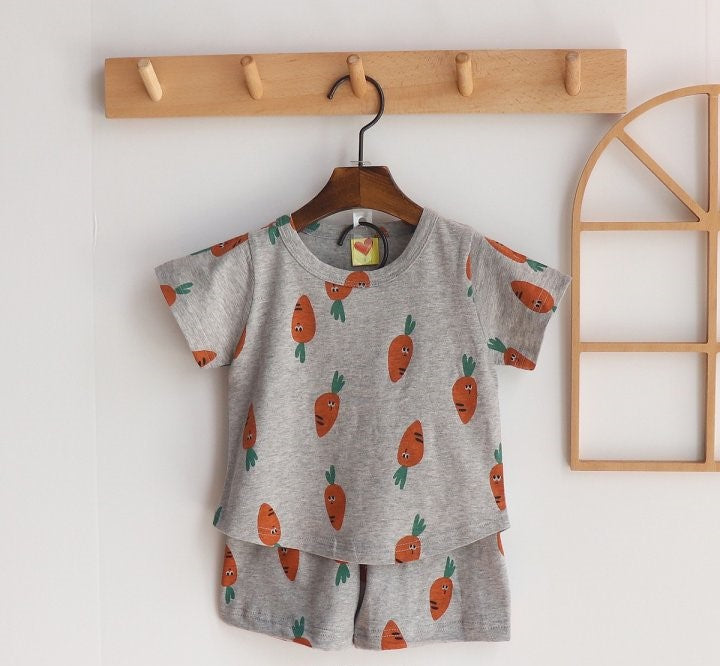 Cotton Carrot Tee Set