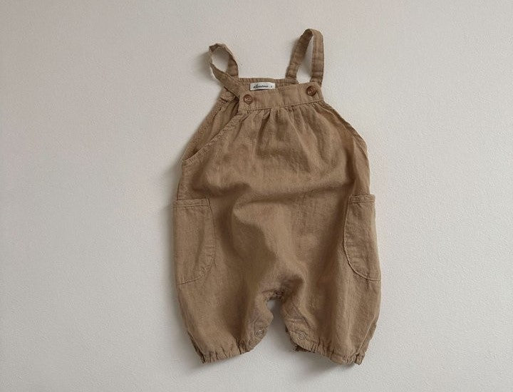 Cotton Overalls with Pockets