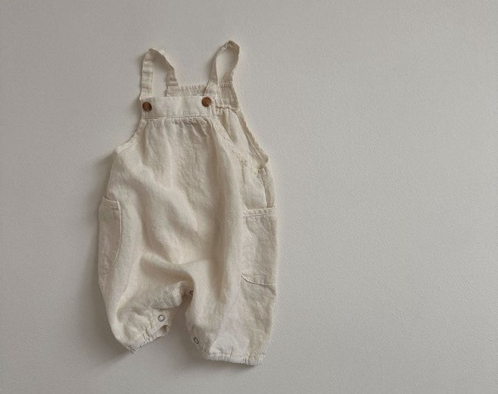 Cotton Overalls with Pockets