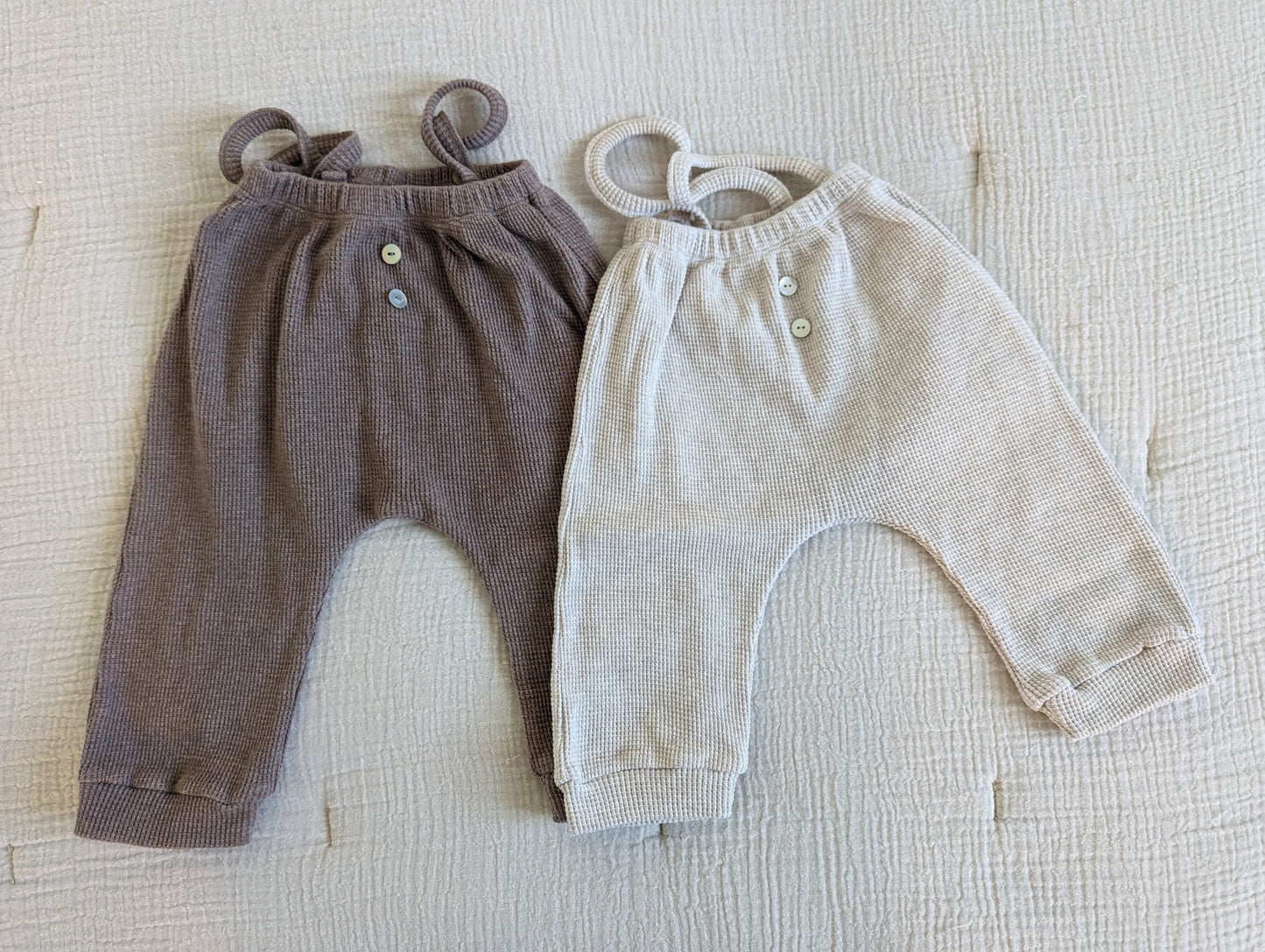 Cotton Suspender Pants