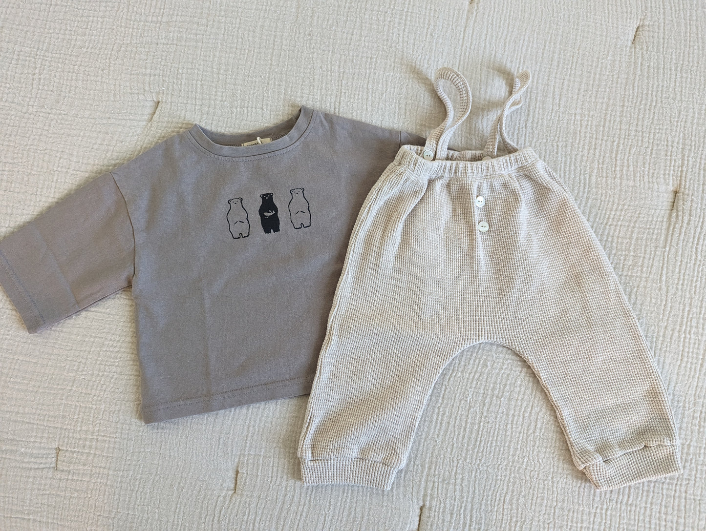 Cotton Suspender Pants