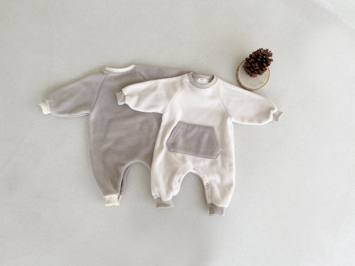 Two-tone Fleece Romper
