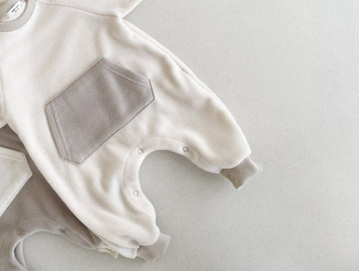 Two-tone Fleece Romper