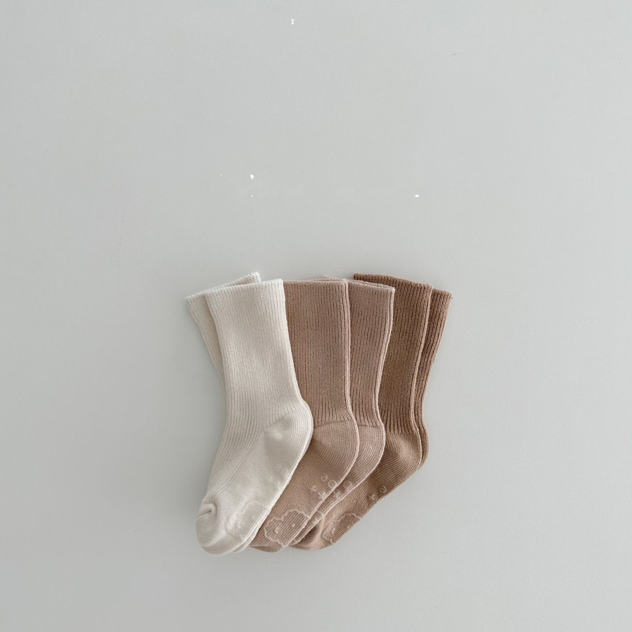 Cute Cotton Baby and Toddler Socks in Neutral Colors | Adorable and Comfortable Footwear"