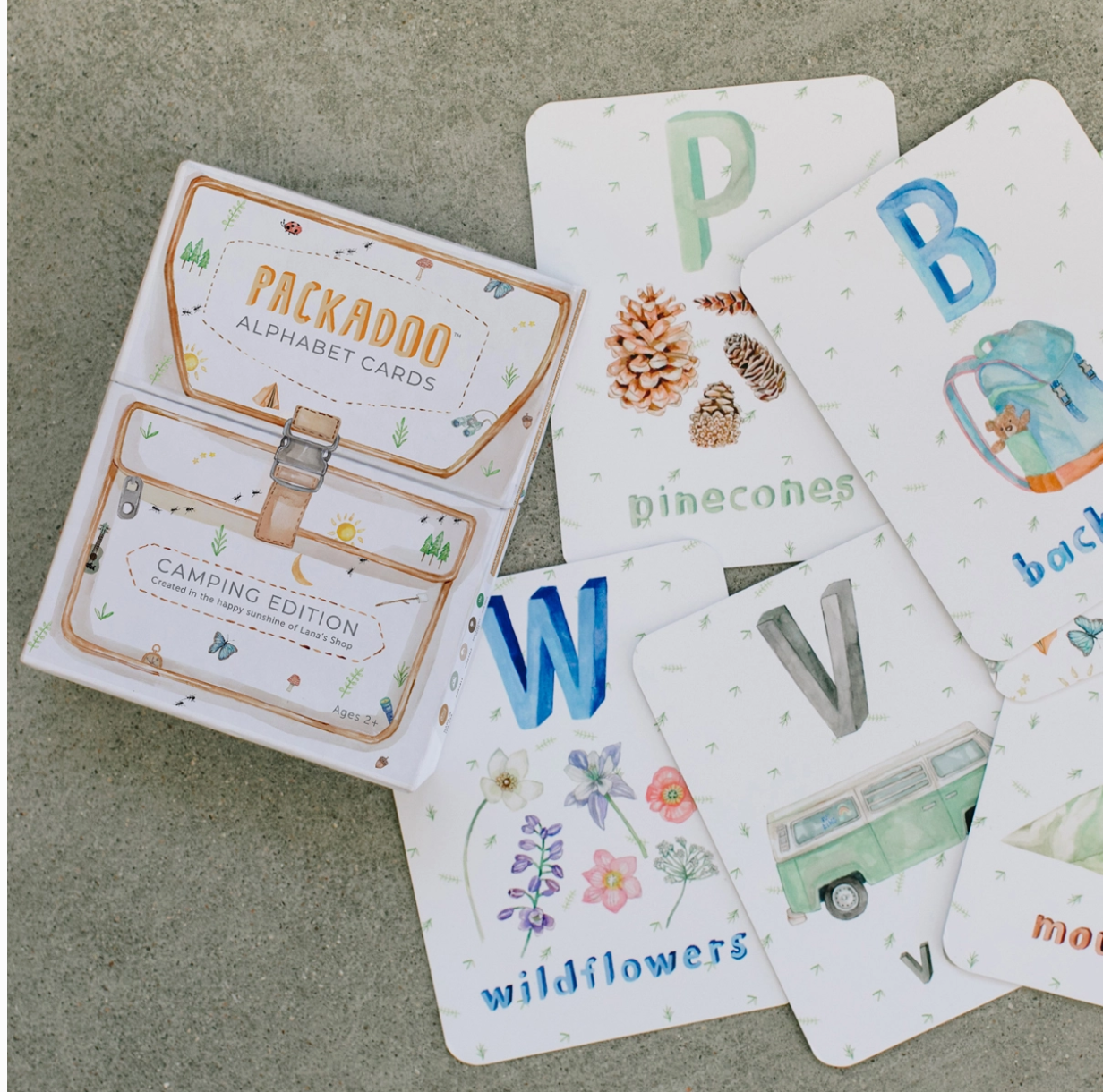 Camping Themed Abc Flashcards