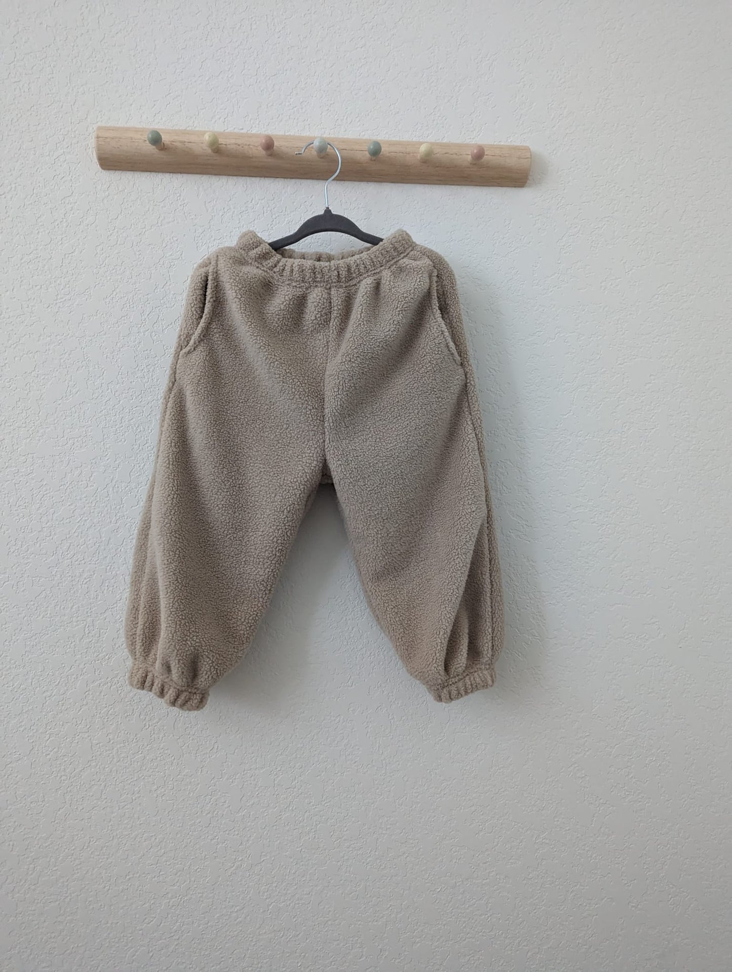 Fluffy Beige Pants