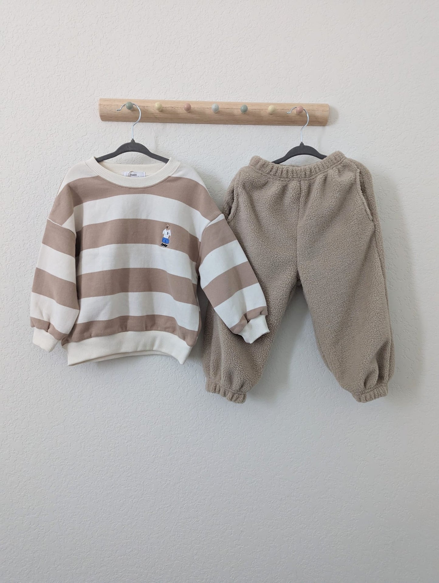 Fluffy Beige Pants