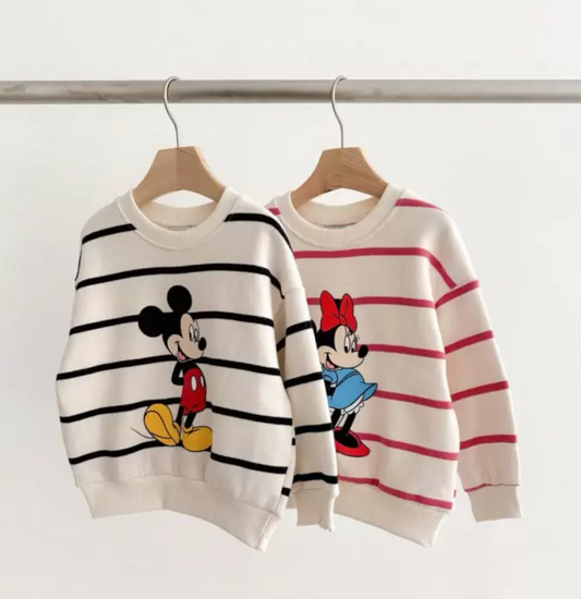 Striped Disney Fleece Sweatshirt