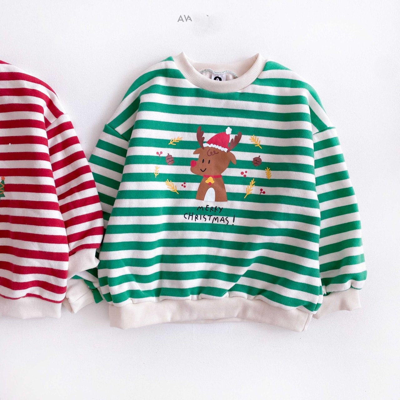 Christmas Striped Sweatshirt