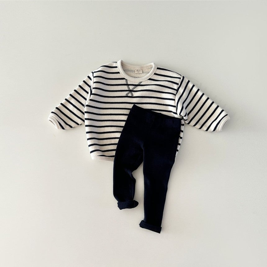 Striped Tee Sweater & Leggings Set
