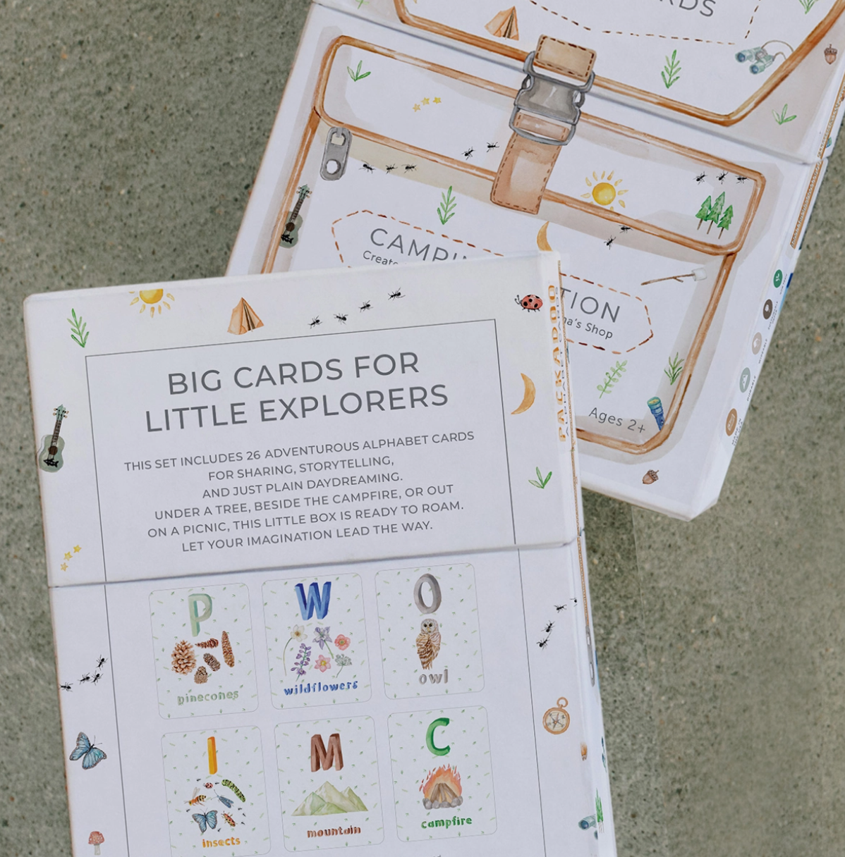Camping Themed Abc Flashcards