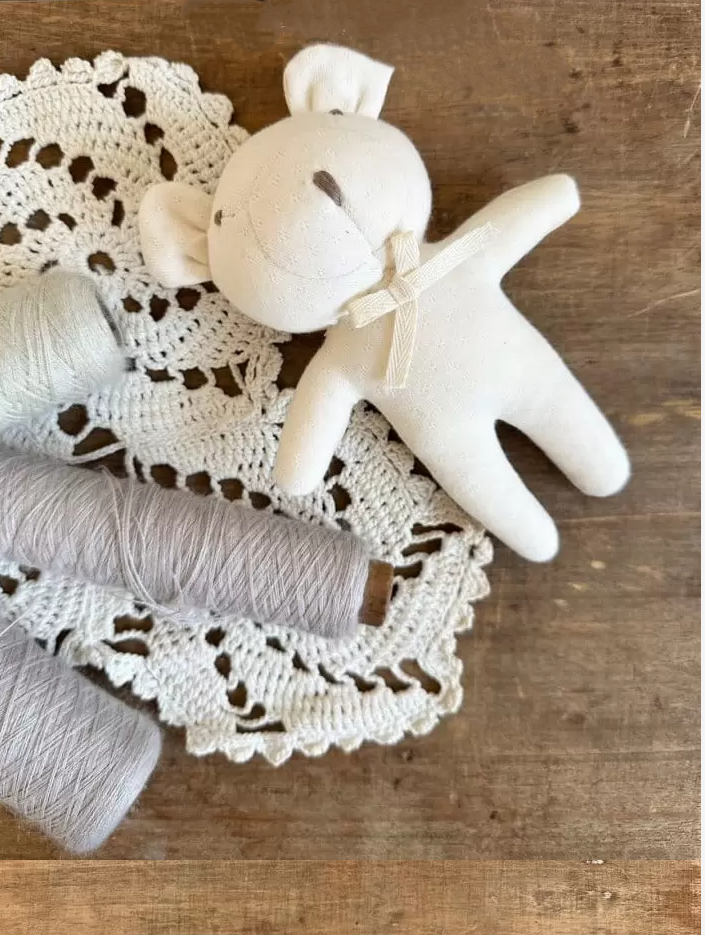 Bodysuit Bonnet & Bear Toy Gift Set