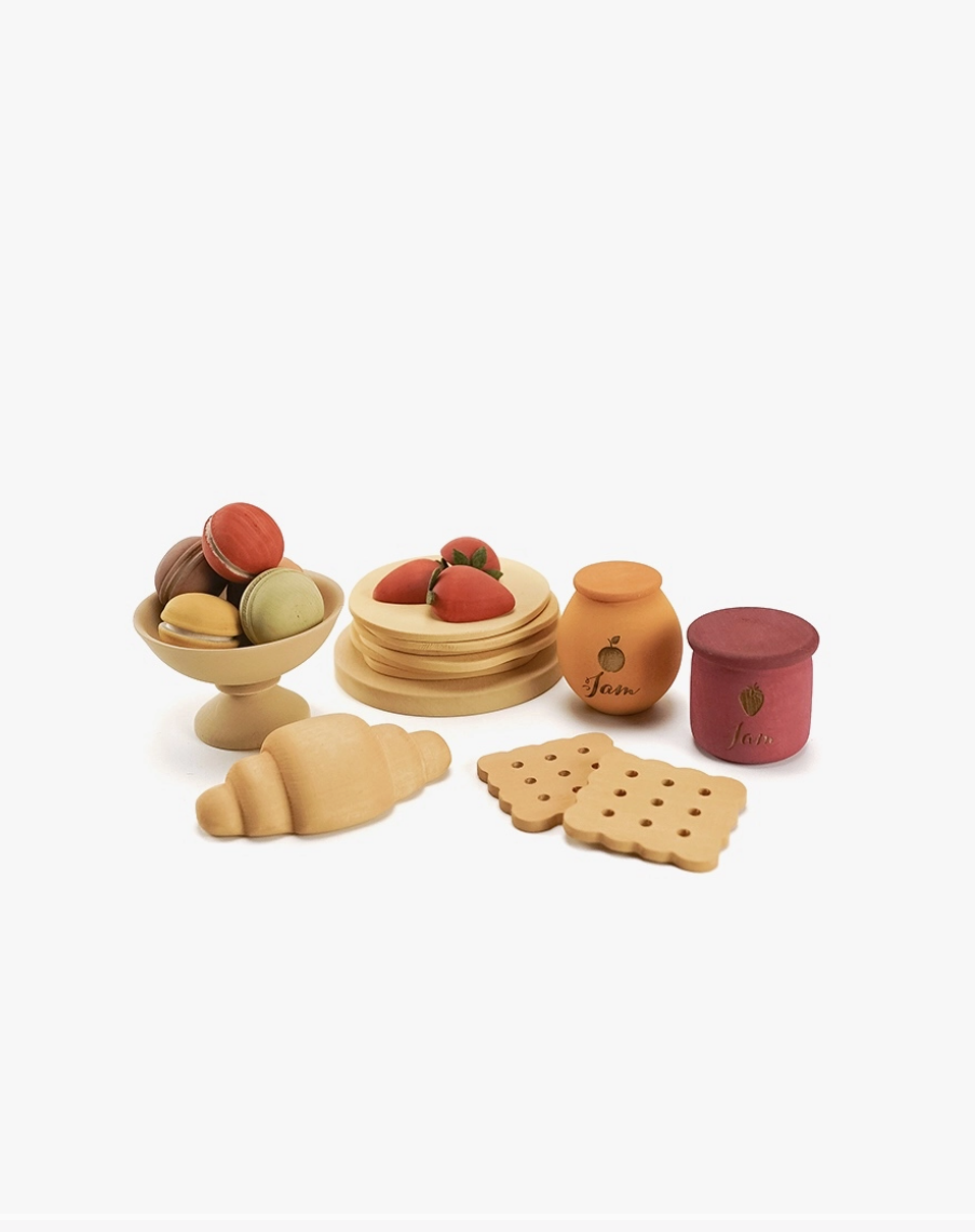 Wooden Play Food Set | Desserts